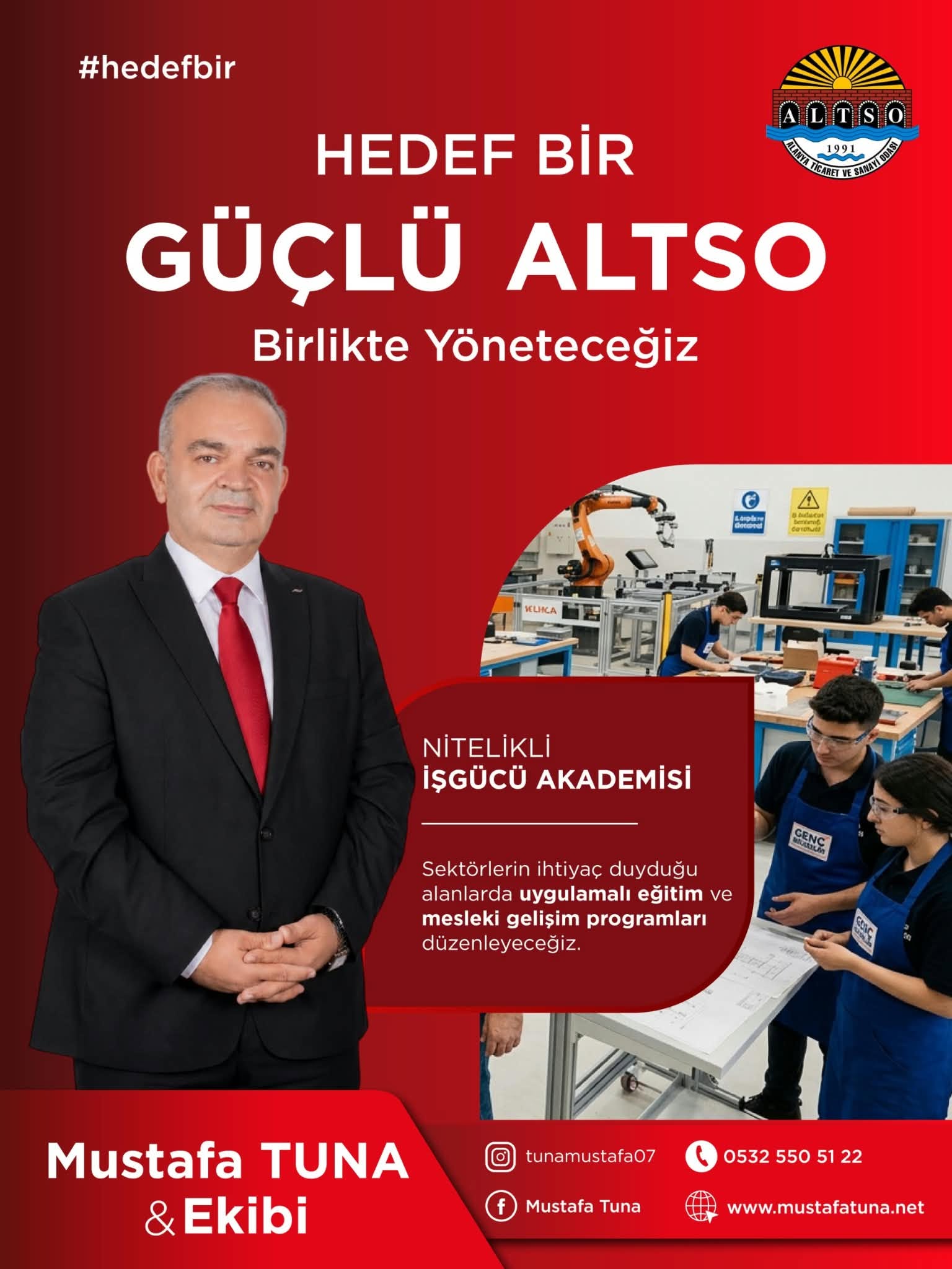 MUSTAFA TUNA: “NİTELİKLİ İŞ GÜCÜ AKADEMİSİ İLE ÜYELERİMİZİN PERSONEL İHTİYACINA ÇÖZÜM ÜRETECEĞİZ”...