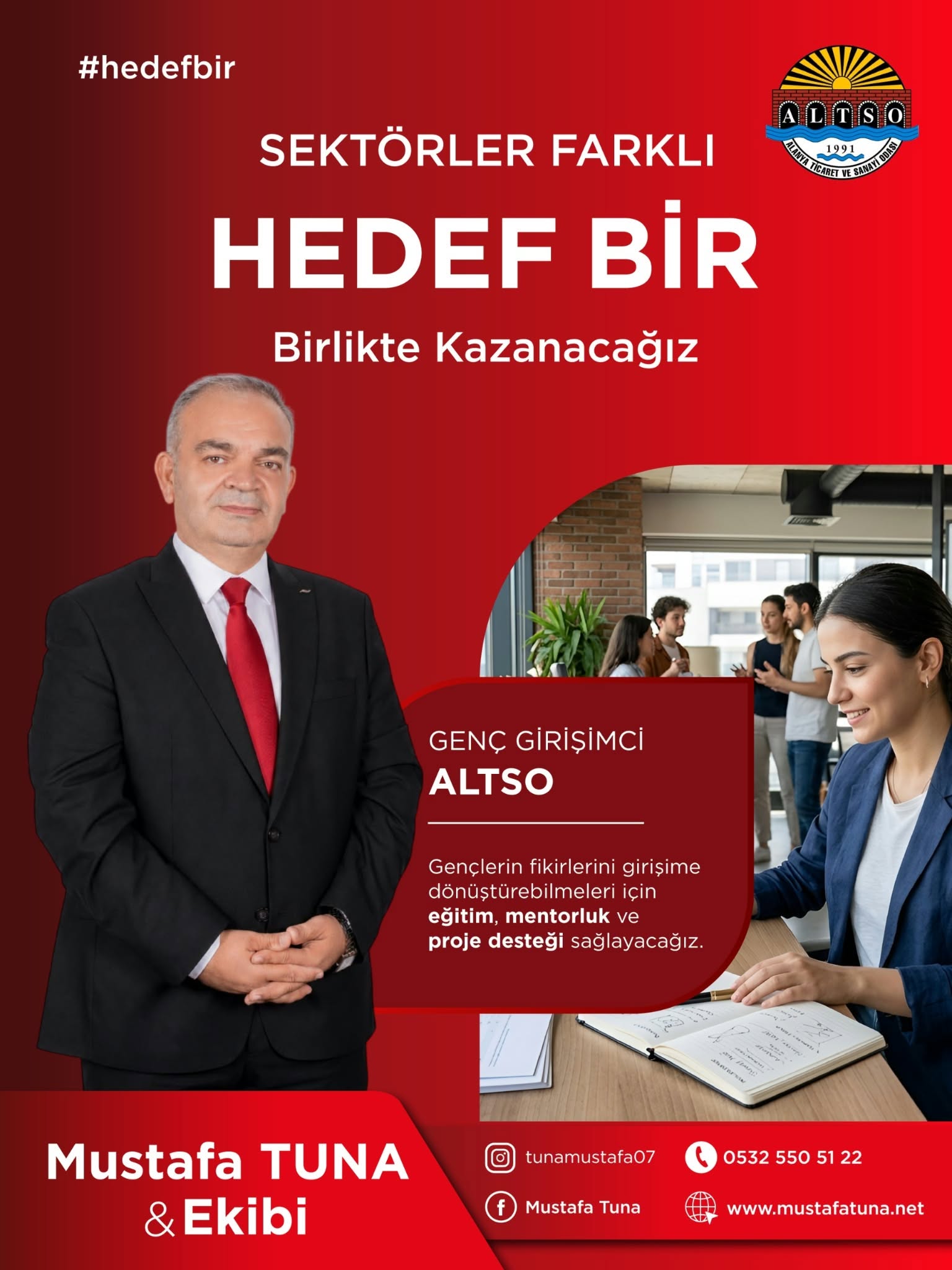 MUSTAFA TUNA’DAN “GENÇ GİRİŞİMCİ ALTSO” PROJESİ...