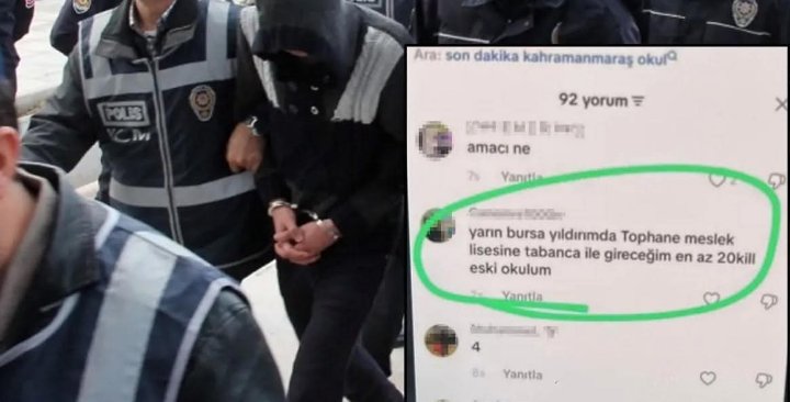 Bursa'da okul saldırısı paylaşımlarına 5 tutuklama...