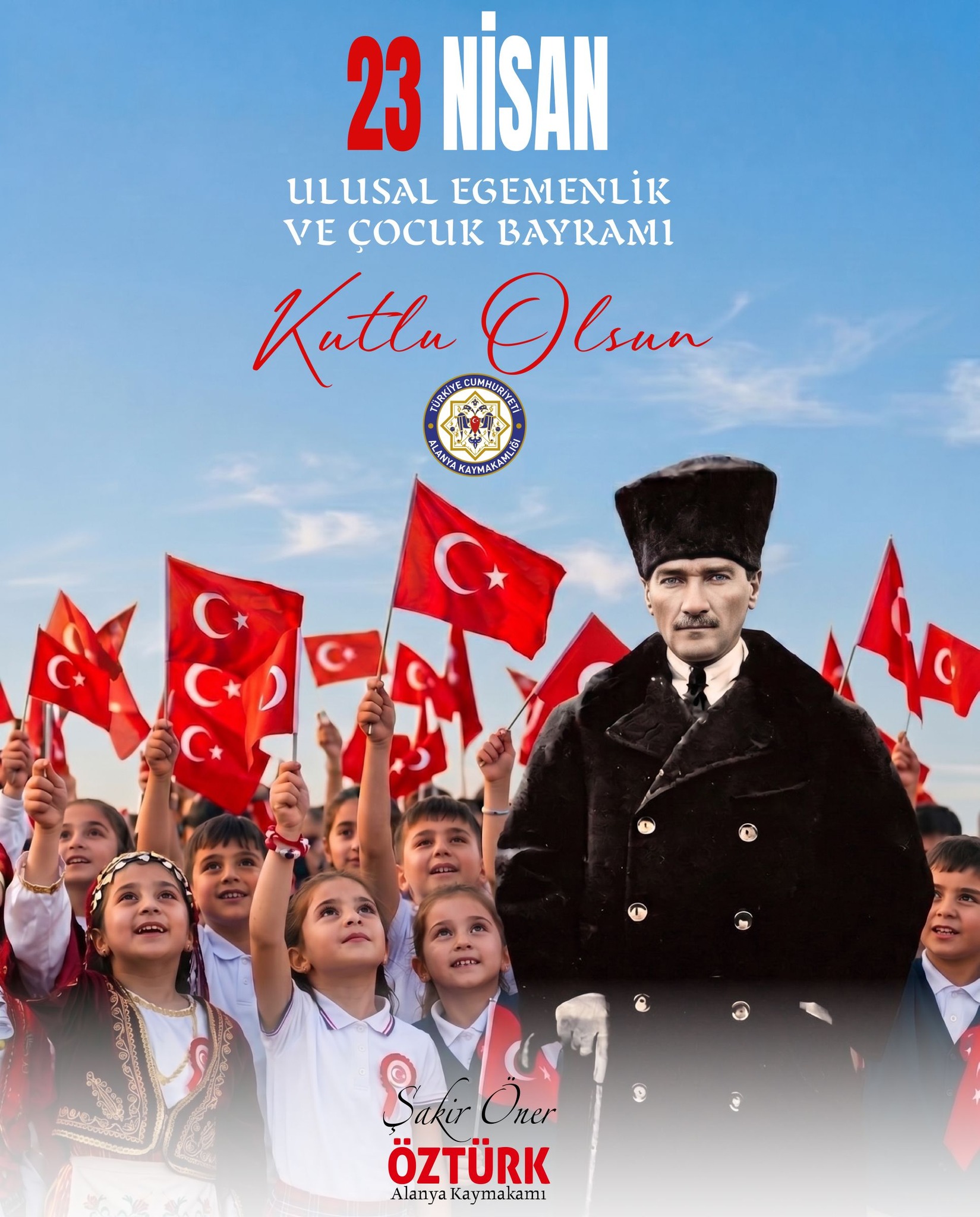 Kaymakamımız Şakir Öner Öztürk'ün 23 Nisan Ulusal Egemenlik ve Çocuk Bayramı Mesajı...