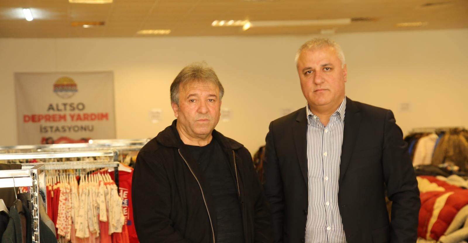 ALTSO DEPREMZEDE YARDIM MERKEZİ BAŞKAN VE BEN ea528