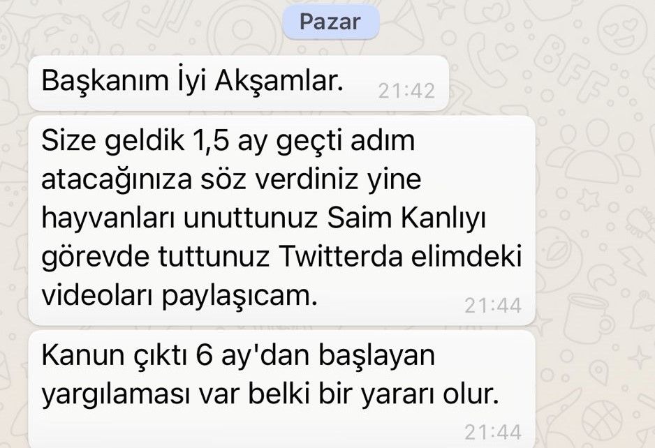 BAŞKANA MESAJLA TACİZ 1 011bf
