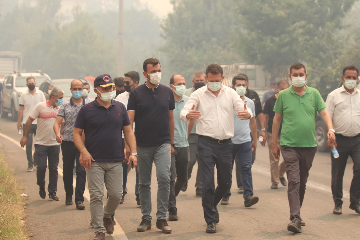 Yücel yangın alanlarında 8 kaymakam 5a3b4