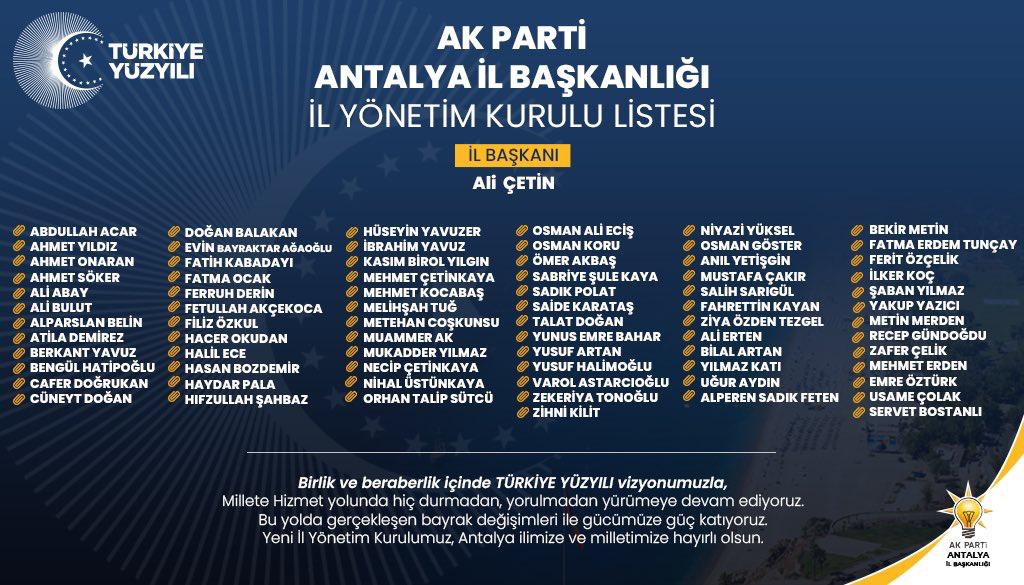 akp İl yönetim listesi 8ad43