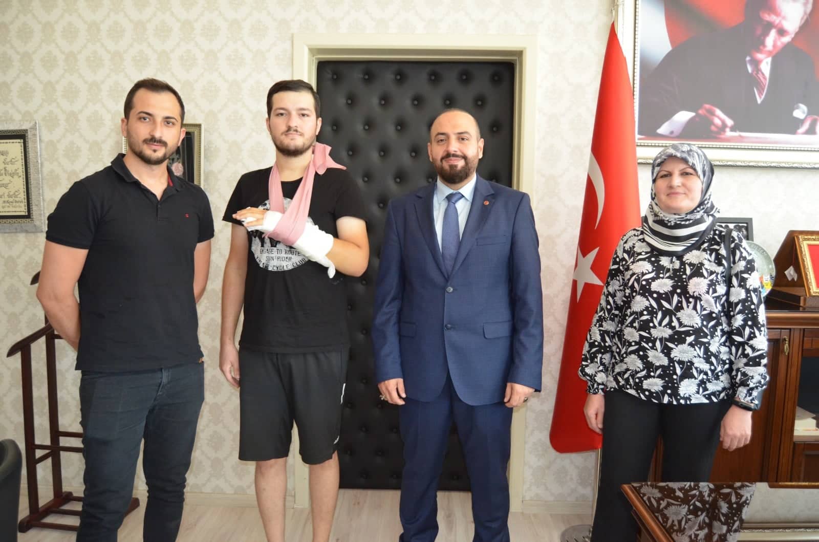 başhekime ziyareret kölüş ailesi 71512