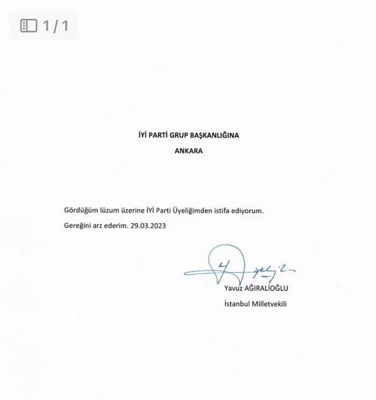 iyi partili yavuz agiralioglu partisinden istifa etti 8454b