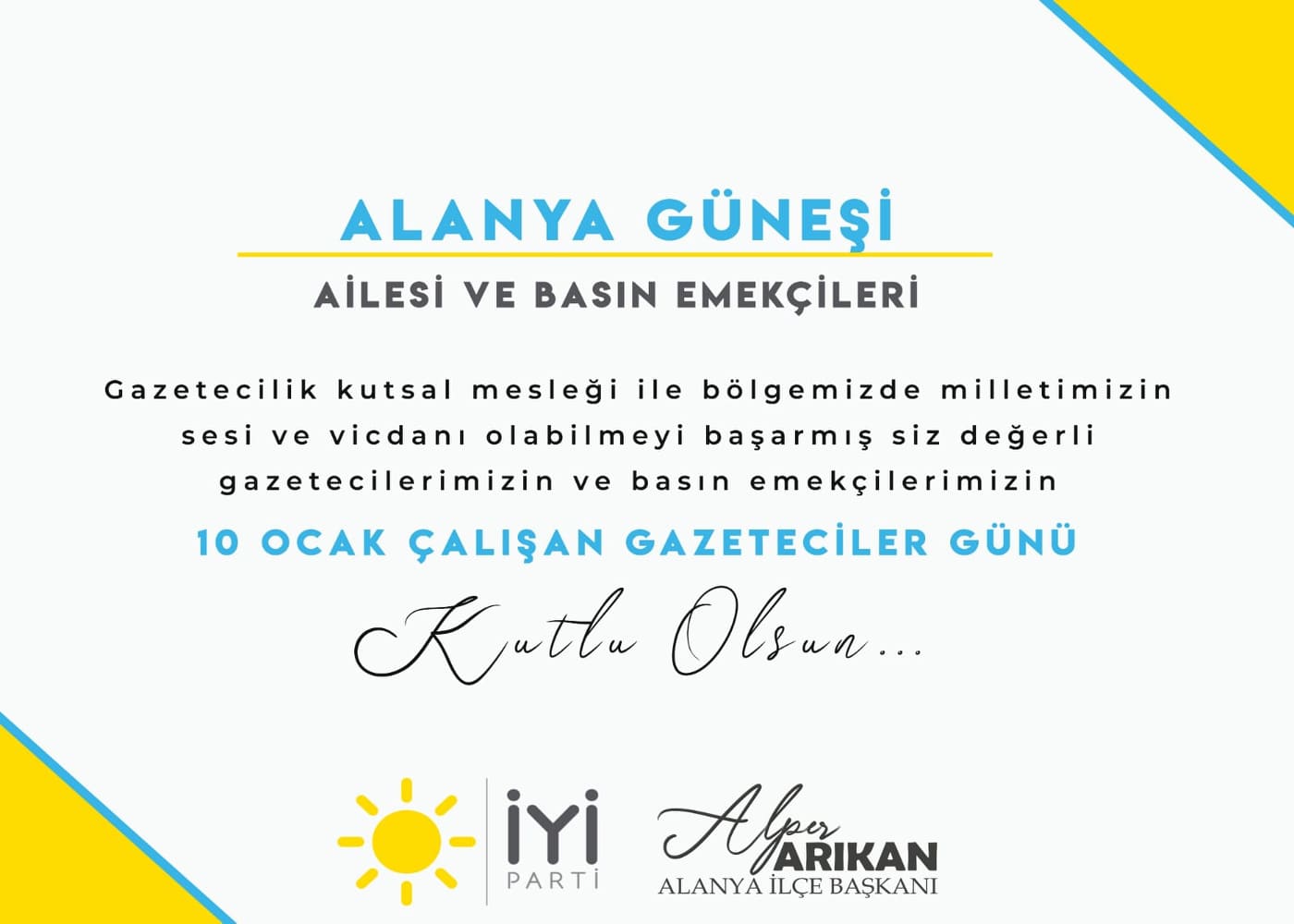 İYİ PARTİ 10 OCAK GAZETECİLER MESAJI a3e24