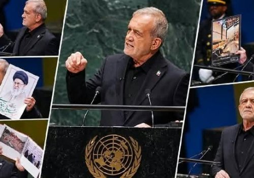 Pezeşkiyan’dan BM kürsüsünde Trump’a fotoğraflarla cevap: Biz terörün mağduru olduk...
